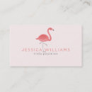 Recherche de flamand rose cartes visite Rétro