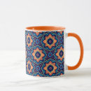 Recherche de orange et bleu tasses Boho