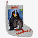Recherche de pingouins chaussette de noël Bleu