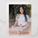 Zoek naar gold quinceanera uitnodigingen Foto