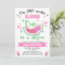 Recherche de pastèque mignonne invitations Baby girl