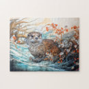 Recherche de loutres puzzles Nature