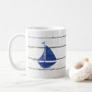 Recherche de voilier nautique tasses Bleu et blanc
