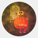 Recherche de halloween humoristique autocollants Citrouille