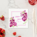 Zoek naar donkerroze servetten Bloemen