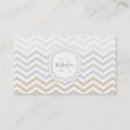 Recherche de rayures de zigzag cartes visite Monogramme