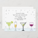 Recherche de de cocktail anniversaire invitations Fête