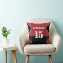 Recherche de rouge cramoisi coussins Noir