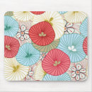 Recherche de motif floral coloré tapis souris Moderne