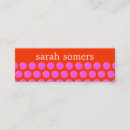 Recherche de pois orange cartes visite Girly