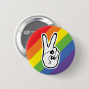 Zoek naar vredesteken buttons Rainbow
