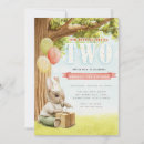 Recherche de deuxième anniversaire invitations Lapin