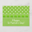 Recherche de feuille 4 cartes postales Vert