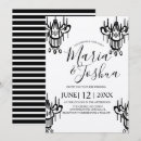 Recherche de chandelier invitations Noir et blanc