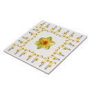 Recherche de fleur jonquille carreaux Blanc