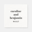 Zoek naar bruidegom servetten Minimalistisch