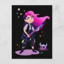 Recherche de musique rock cartes postales Fille