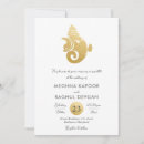 Zoek naar god uitnodigingen Gouden folie