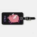 Recherche de cochon bagages étiquettes Mignon
