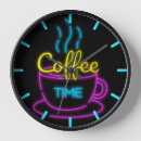 Recherche de néon horloges Café