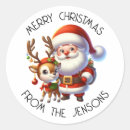 Zoek naar rendier cartoon stickers Santa claus