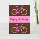 Recherche de vélo rose vœux cartes Sports