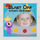 Zoek naar aliens uitnodigingen Kinder