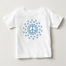 Recherche de paix bébé tshirts Bleu