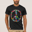 Zoek naar vredesteken tshirts Wereld
