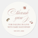 Recherche de glands autocollants Baby shower d'automne