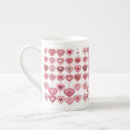 Recherche de valentines heart tasses Rose
