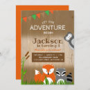 Recherche de woodland animals anniversaire invitations Renard