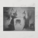 Recherche de chaudron sorcières cartes postales Chat noir