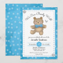 Recherche de bear baby shower invitations Bleu