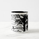 Recherche de arbre noir et blanc tasses Oiseaux