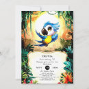 Recherche de perroquets invitations Coloré