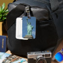 Recherche de statue de liberté bagages étiquettes Bleu