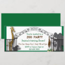 Recherche de singe 10x23 invitations Girafe