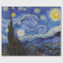 Recherche de nuit papier cadeau Van gogh