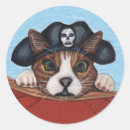 Recherche de yeux verts de chat autocollants Mignon