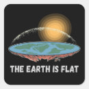 Recherche de terre plate autocollants Science