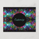 Recherche de arc en ciel abstrait cartes postales Fluorescent