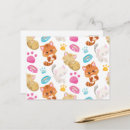 Recherche de pattes de chat cartes postales Pour enfants