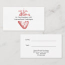Recherche de cœur cartes visite Doctor