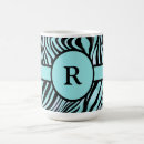Recherche de monogramme zèbre tasses Noir