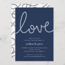 Recherche de noué invitations Bleu marine