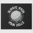 Recherche de golf drôle papier cadeau Golfeur