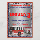 Zoek naar vuur uitnodigingen Brandweerman