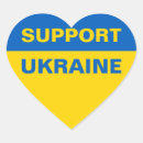 Recherche de drapeau en forme de coeur autocollants Ukraine