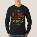 Zoek naar computer taal tshirts Html